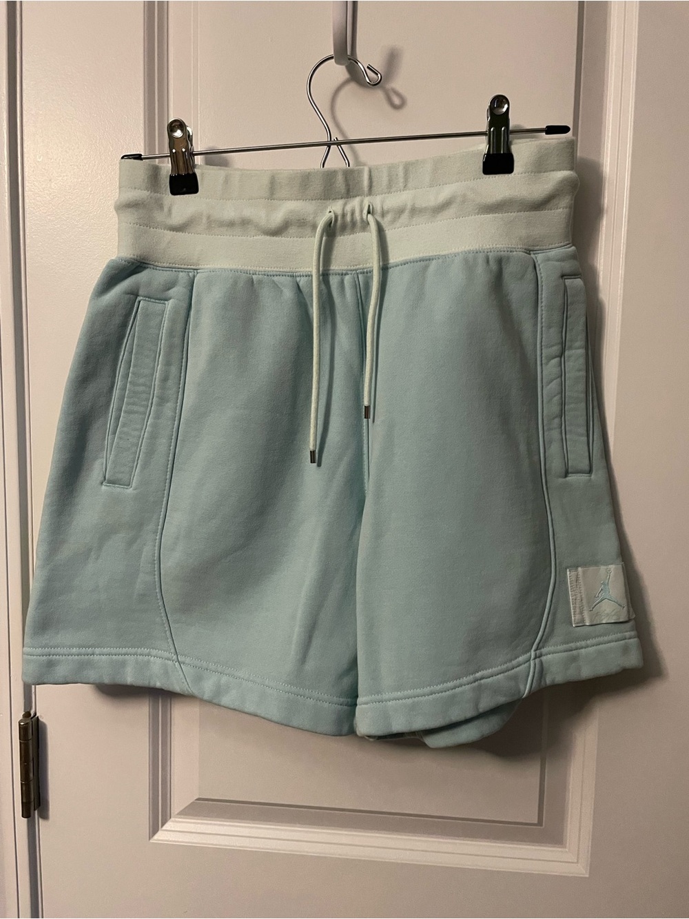 Air Jordan Flight Two Toned High Waist Standard Fit Shorts Small Mint